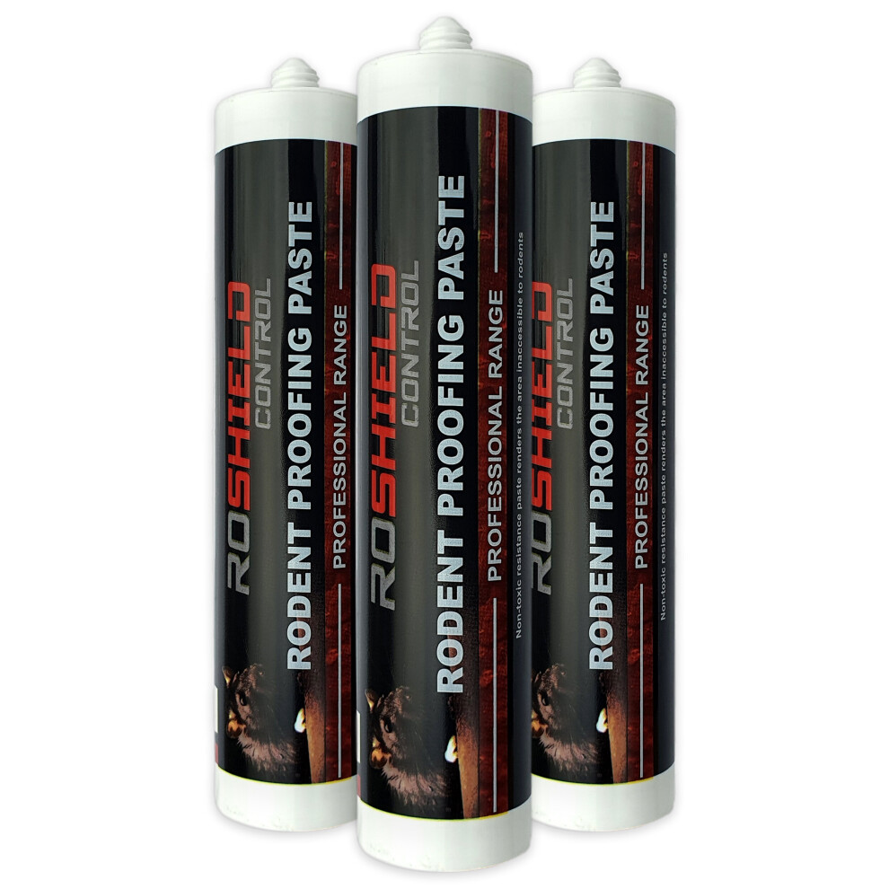 (Pack Of 3) Roshield Rodent Proofing & Prevention Mastic