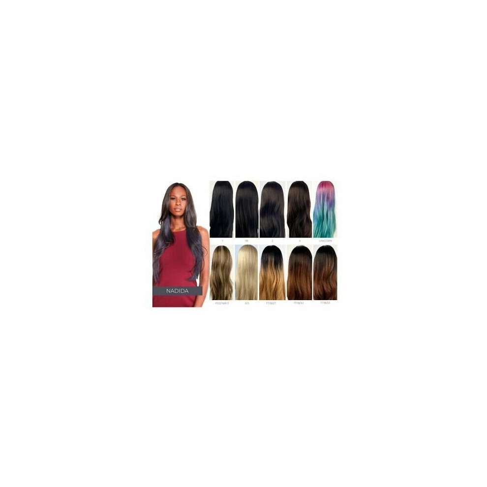 Brand: Sleek Unisex Brown,Multicoloured (4 Medium Brown) Sleek Spotlight 101 Synthetics Lace Nadida Wig,Wavy Hair Pattern Uk Free Postage