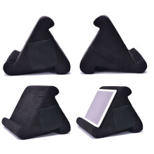 (Black) Tablet Stand Pillow Holder & Mobile Phone Holder