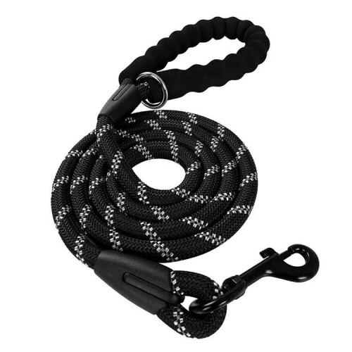 (Pink, Extra Small / Small - 1m) Reflective Rope Dog Lead 1