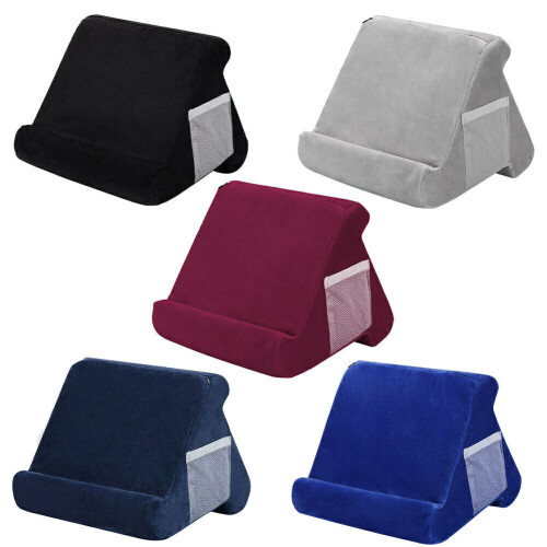 (Grey) Tablet Stand Pillow Holder & Mobile Phone Holder 2
