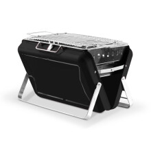 Tower Stealth Portable Barbecue Charcoal Briefcase BBQ Black with Carry Handle