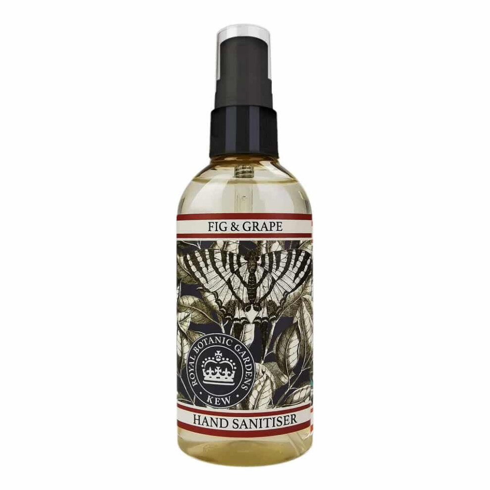 The English Soap Company Kew Gardens Fig And Grape Hand Sanitiser 100Ml Bottle