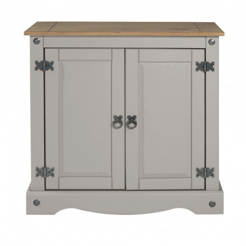 Mercers Furniture Corona Grey Wax 2 Door Cupboard  Sideboard Solid Pine Furniture 1