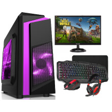 (F3 Purple Case, GT1030) Gaming PC FullSetup Core i5 16GB RAM 1TB GTX1050Ti - Refurbished