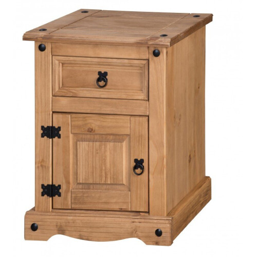 Mercers Furniture Corona Medium Pot Cupboard Bedside Pine Bedroom Furniture 1