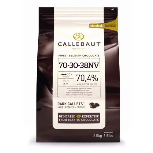 Callebaut Callebaut dark chocolate chips (callets) 70% - 400g bag