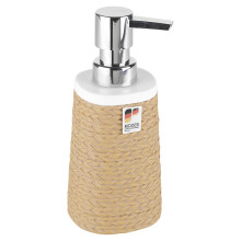(Soap Dispenser) Ridder Brown Rope Wrap Ceramic Bathroom Accessory