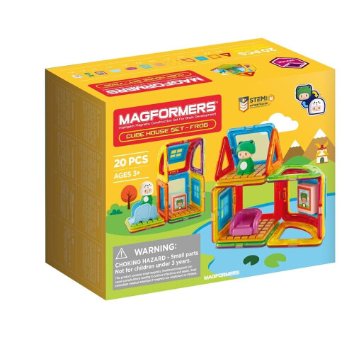 MAGFORMERS Magformers Frog Cube House Construction Set Toy 20 PCs 2