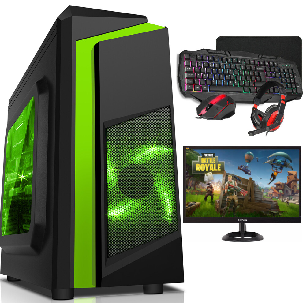 (F3 Green Case, GTX1650) Gaming PC Full Set Up-i5 16GB RAM 1TB Graphic Card