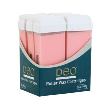 Deo Pink Roller Wax cartridge 100ml Lotions Roll On Waxing - 6 balení