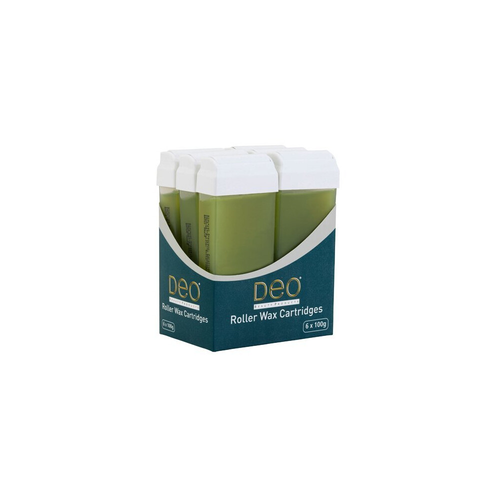 Deo Aloe Vera Roller Wax Cartridge 100Ml Lotions Roll On Waxing - 6 Pack