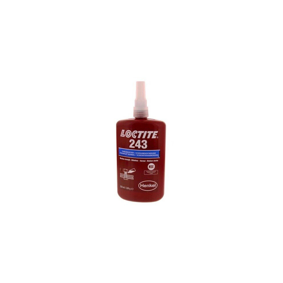 Loctite 243 Medium Strength Oil Tolerant 250ml