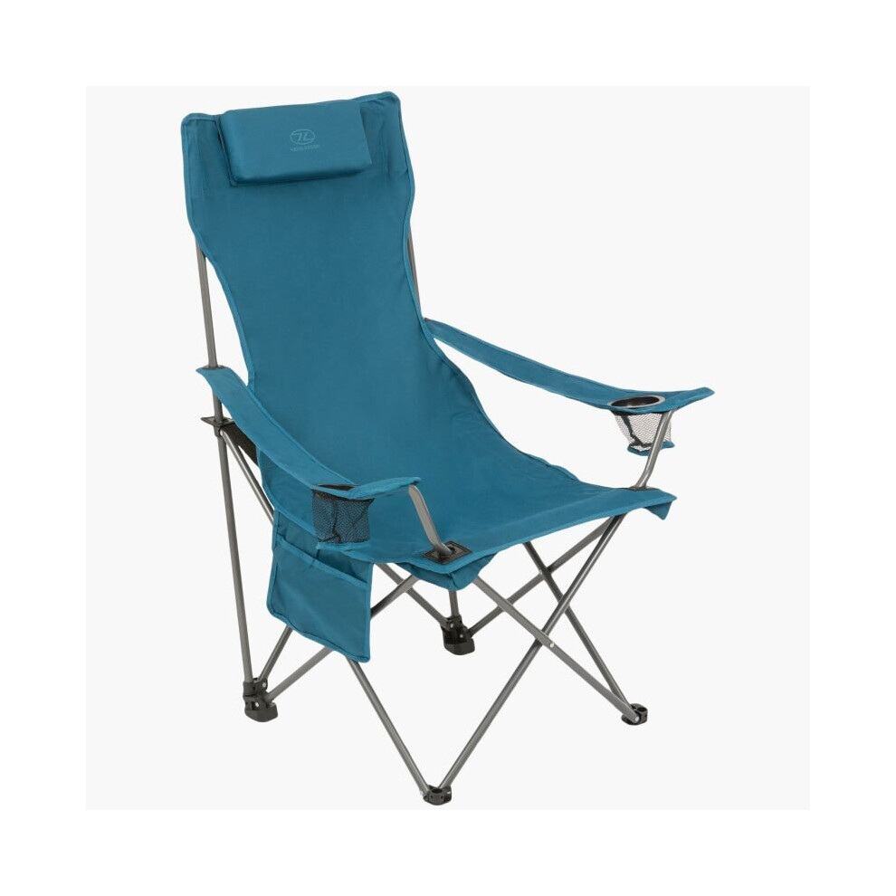 Highlander Duart Folding Camping Chair | Marine Blue