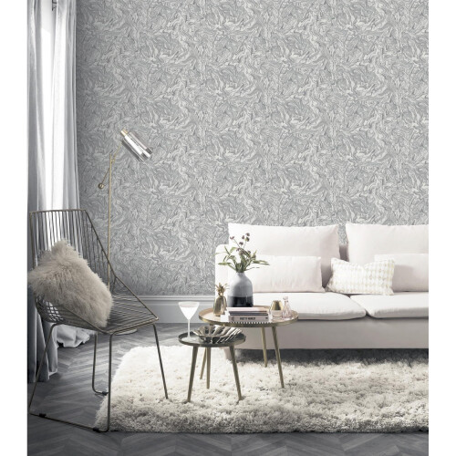 Arthouse DUTCH WALLCOVERINGS Wallpaper Liquid Marble Grey Wall Covering Panel Sheet 2