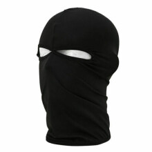 Black Ultra-Thin 2-Hole Balaclava Face Mask for Ski, Motocross, Bike & Outdoor Sports - Lightweight & Soft