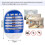 2* Electric UV Light Mosquito Killer Insect Fly Zapper Bug Trap 9