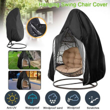 (Grey, 200*230CM) Hanging Swing Egg Chair Cover Garden Patio Outdoor Rain Sun Waterproof UK Fast