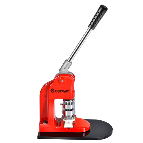 Costway Badge Maker Machine Making Pin Button Badges Punch Press