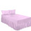 (Lilac, Single) Premium Percale Polycotton Plain Fitted Valance Sheets. Colourful Bedding Ideal for Bed Room Home Décor Sheets. 1