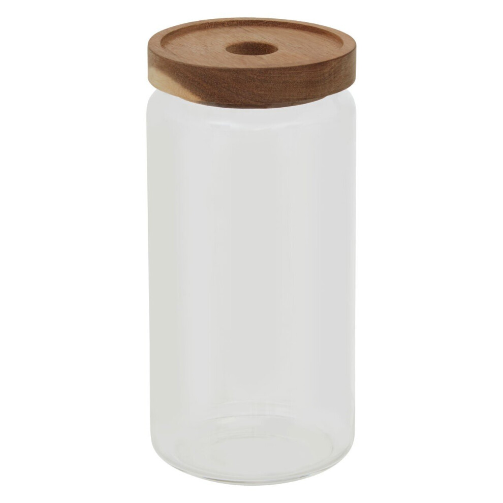 Premier Housewares Freska 1000Ml Glass Jar Practical Storage Solution