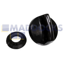 COMPATIBLE MIELE KM3 KM5 BLACK COOKER CONTROL KNOB 14-ML-05C