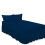 (Royal Blue, Single) Premium Percale Polycotton Plain Fitted Valance Sheets. Colourful Bedding Ideal for Bed Room Home Décor Sheets. 1
