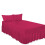 (Fuchsia, King) Premium Percale Polycotton Plain Fitted Valance Sheets. Colourful Bedding Ideal for Bed Room Home Décor Sheets. 1
