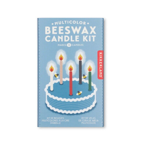 (Multicolour) Kikkerland Beeswax Birthday Cake Candle Making Kit