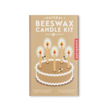 (Natural) Kikkerland Beeswax Birthday Cake Candle Making Kit