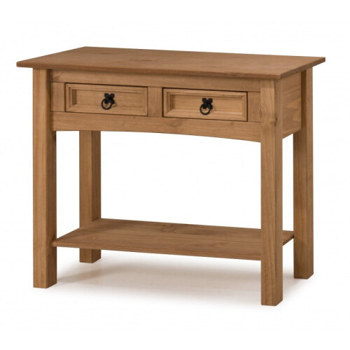 Mercers Furniture Corona 2 Drawer Console Table Solid Pine Furniture 1