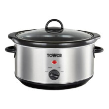 Tower T16039 3.5L Slow Cooker, Stainless Steel