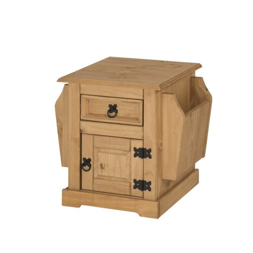 Mercers Furniture Corona Magazine Rack Lamp Table Solid Wood Pine Furniture 1