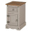 Mercers Furniture Corona Grey Narrow Pot Cupboard Bedside Cabinet Solid Wood Pine 3