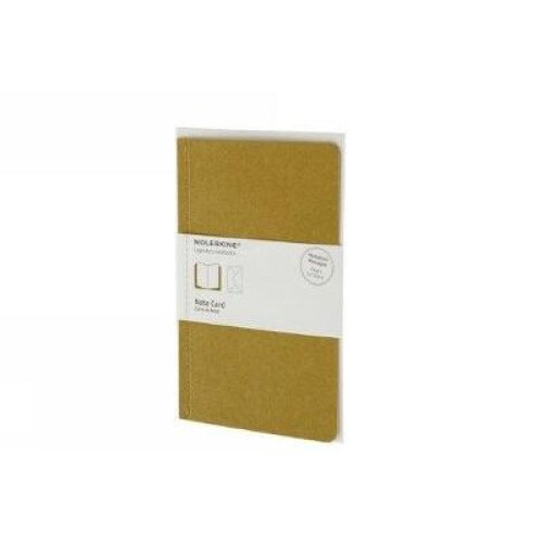 Moleskine Note Card With Envelope  Large Maize