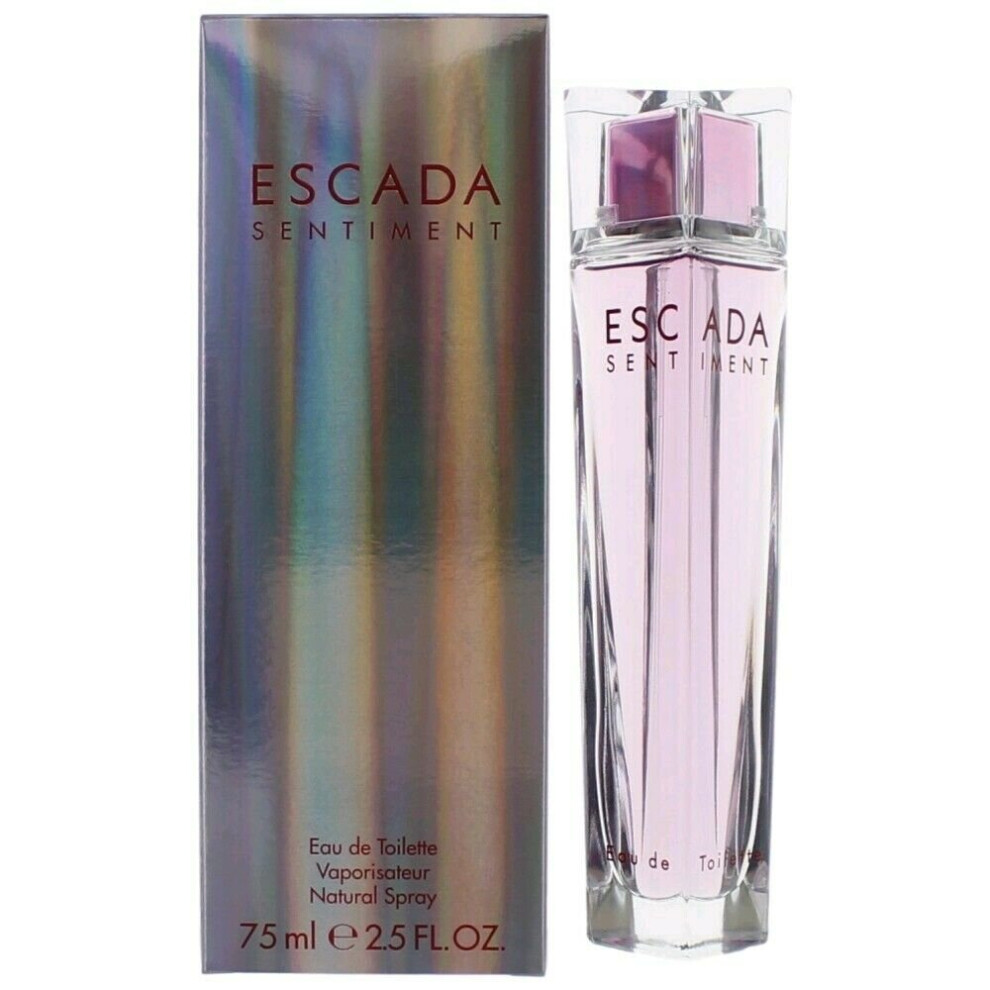 Escada Sentiment by Escada, 2.5 oz EDT Spray for Women Eau De Toilette