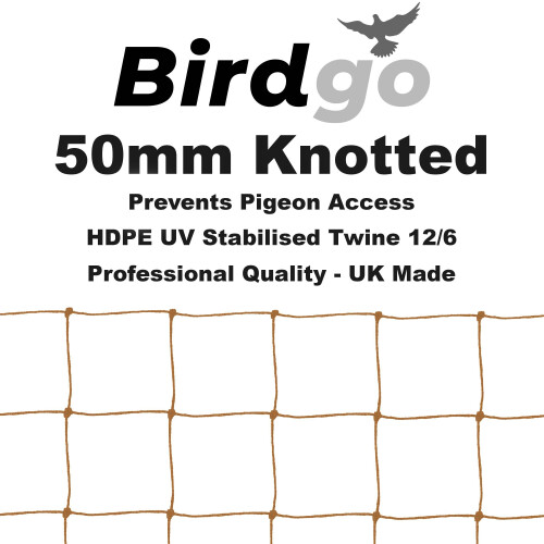 (Stone) Birdgo 50mm Pigeon Netting 10m x 5m 1