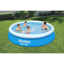 BESTWAY Kit piscina rotonda Fast Set Pools - Ø 366 x H 76 cm