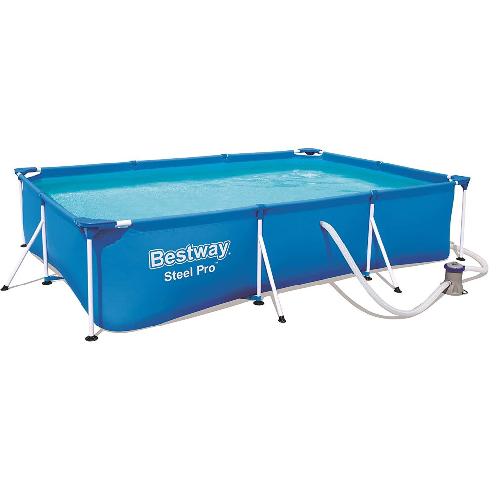 Bestway Steel Pro Swimming Paddling Pool Set 9'10" x 6'7" x 26"