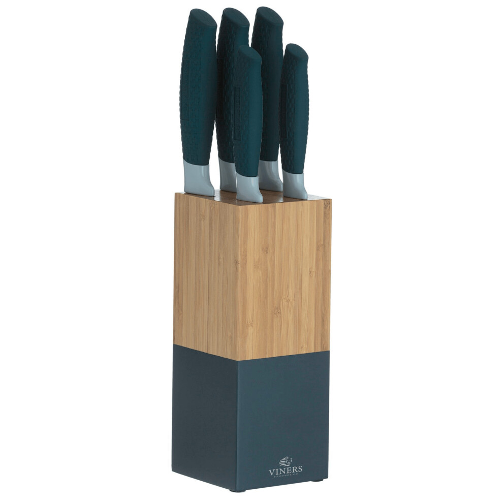 Viners Horizon 5 Piece Knife Block Set Indigo