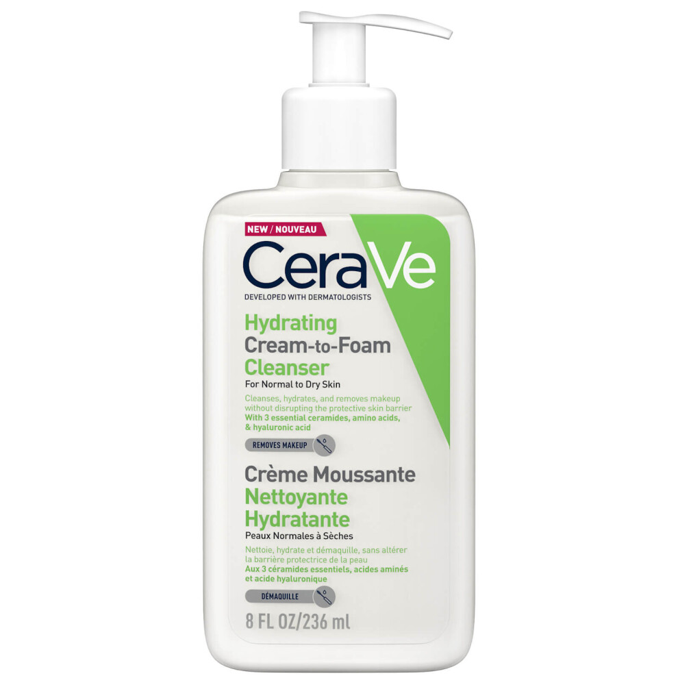 Cerave Hydrating Cream To Foam Cleanser 236ml
