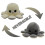 (Gray + Beige) Double-Sided Flip Reversible Octopus Plush Toy 1