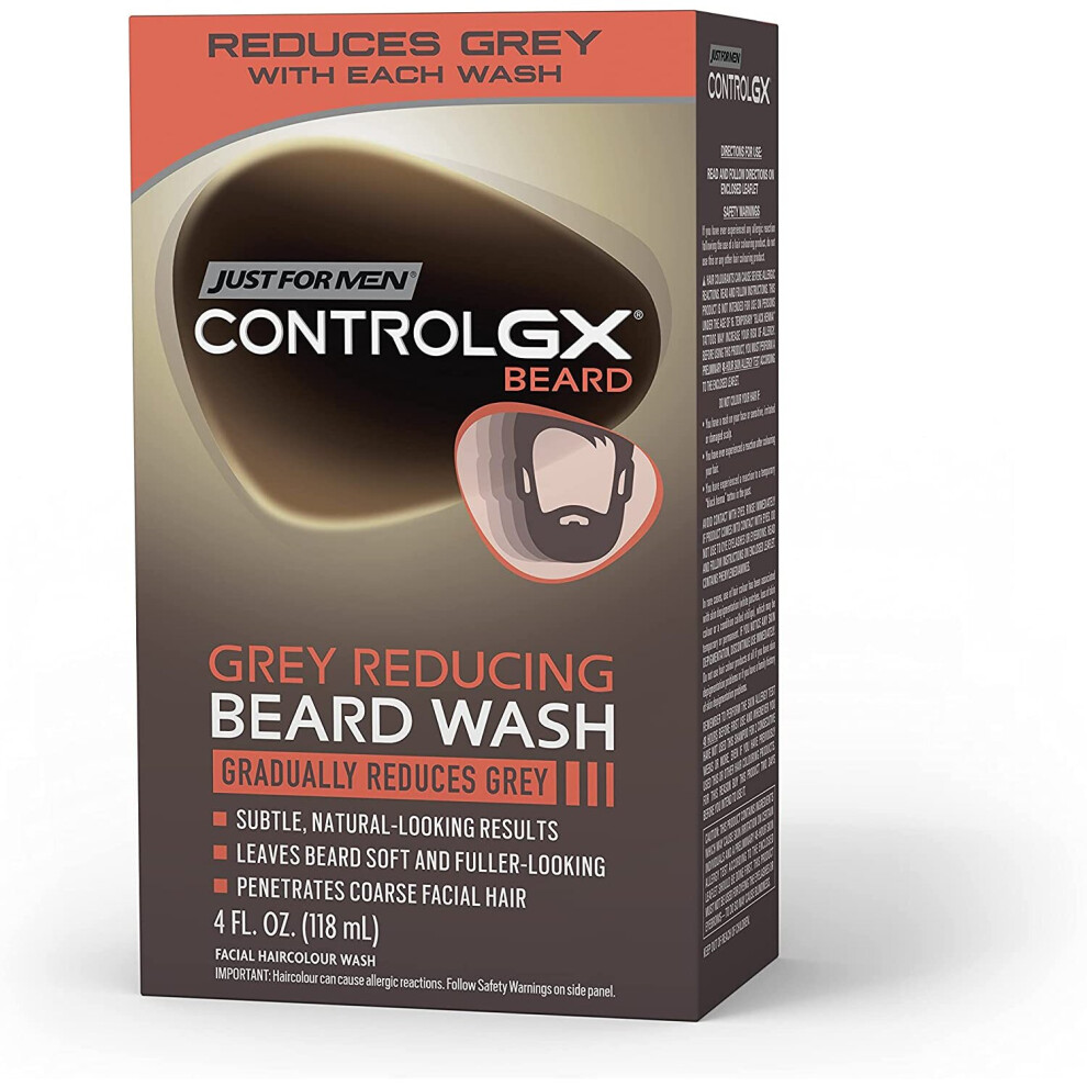 Just For Men Control Gx Grey Reducing Beard Shampoo, Mustache & Beard