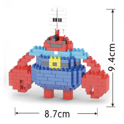 7pcs/set Building Blocks SpongeBob SquarePants Kids Figure Toy  Bricks 2