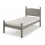 Mercers Furniture Corona Grey Wax 3'0" Single Low End Bed Frame Pine 2