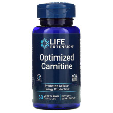 Life Extension, Carnitină Optimizată, 60 Capsule
