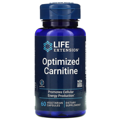 Life Extension, Carnitină Optimizată, 60 Capsule