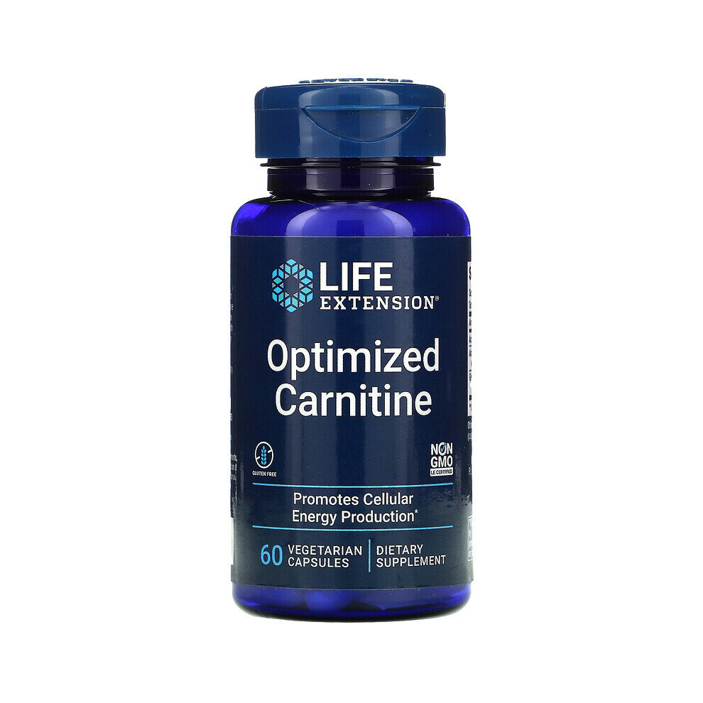 Life Extension (60 Vcaps) Optimized Carnitine, 60 Vegetarian Capsules