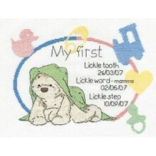 Cross Stitch Kit - DMC - Lickle Ted - Precious Lickle Moments Birth Sampler