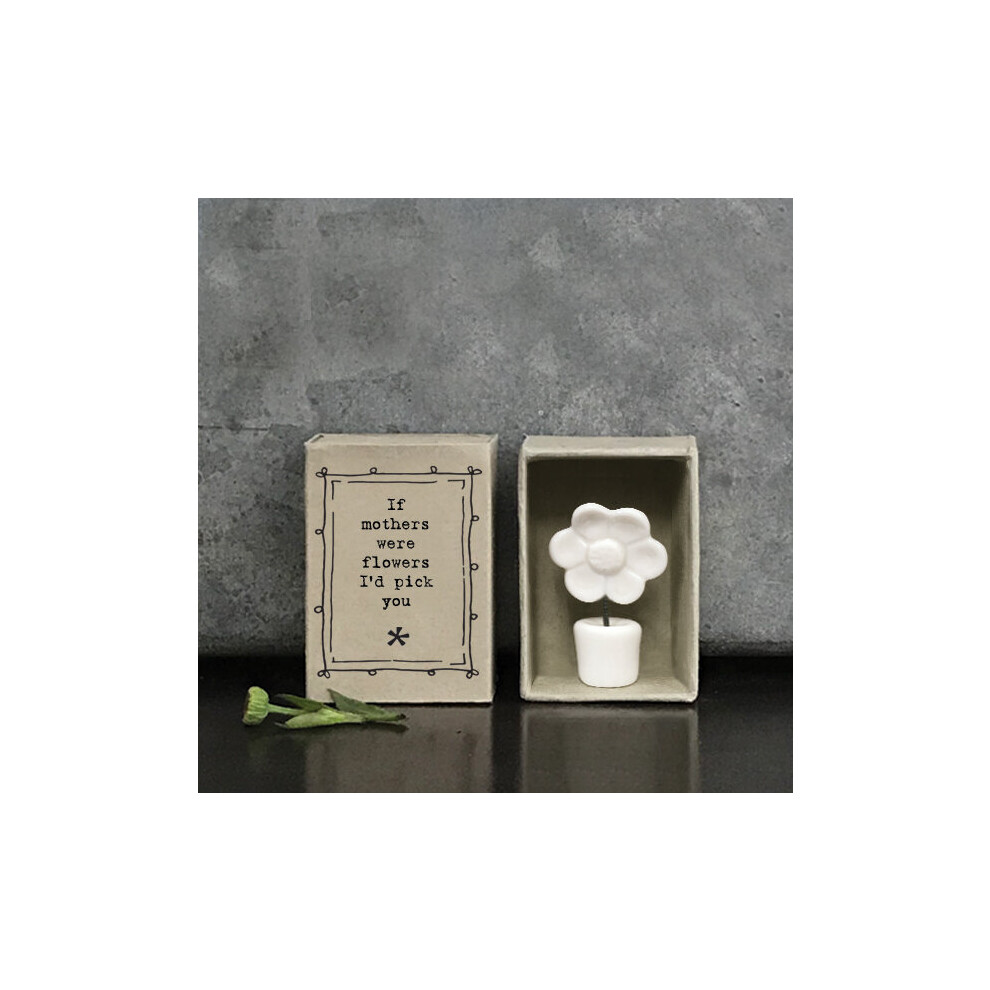 East Of India East Of India: Matchbox Porcelain Trinket - If Mothers Were Flowers
